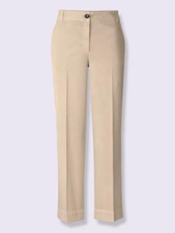 Pantalon 7/8 forme courte tendance, couleur marron, taille 44, marque Rick Cardona - helline