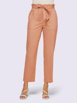 Pantalon surface lisse avec jolie brillance, coleur couleur chamois - HELLINE