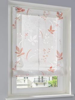 Store-bateau matière semi-transparente, couleur rose, taille 140x100 cm, marque helline home - helline