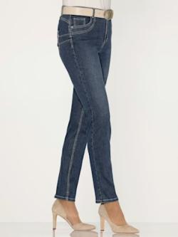 Jean 5 poches 50% coton, couleur bleu, taille 52 - helline