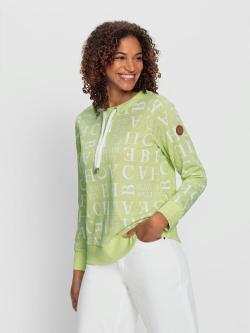 Sweatshirt 50% coton, couleur vert, taille 44, marque Collection L - helline