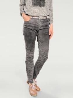 Pantalon boyfriend coupe droite, couleur gris, taille 40, marque Rick Cardona - helline