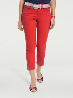 Pantalon skinny coupe skinny, couleur rouge, taille 46, marque Rick Cardona - helline