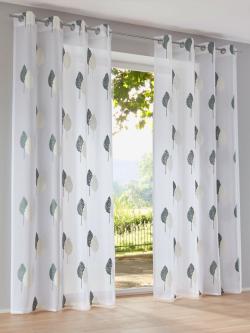 Rideaux, Œillets, couleur : bleu turquoise moyen uni, taille 245x140 cm, marque helline home, 100% polyester - helline