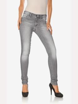 Jean skinny coupe skinny tendance, couleur gris, taille 44, marque Linea Tesini - helline