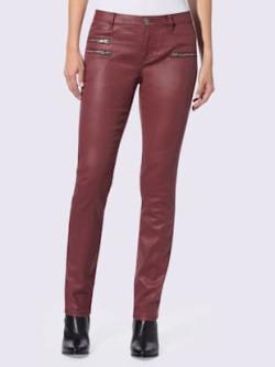 Pantalon skinny coupe skinny, couleur rouge, taille 44, marque Rick Cardona - helline