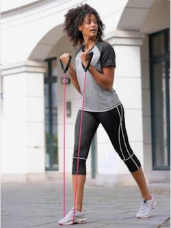 T-shirt de sport respirant, coleur gris chiné - HELLINE