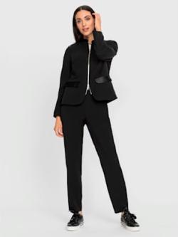 Tailleur pantalon qualité tissée, couleur noir, taille 38, marque Rick Cardona - helline