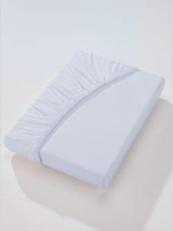 Drap-housse élasthanne : tenue infroissable, couleur gris, taille 1 pièce 140x200 - 160x220 cm, marque wäschepur - helline