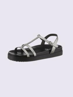 Sandales de fabrication portugaise, couleur couleur argent, taille 40 - helline