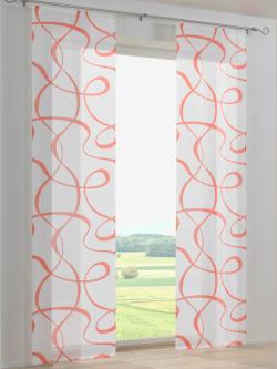 Panneau-rideaux rideaux coulissants modernes, couleur blanc, taille 175x60 cm, marque helline home - helline