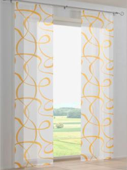 Panneau-rideaux rideaux coulissants modernes, couleur blanc, taille 1, marque helline home - helline