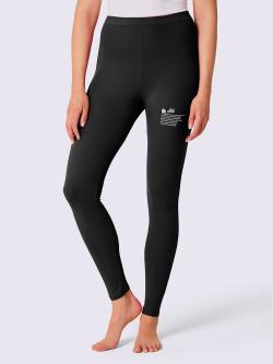 Legging jersey fin, couleur noir, taille 42/44, marque feel good - helline