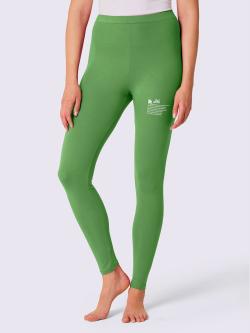 Legging jersey fin, couleur vert, taille 50/52, marque feel good - helline