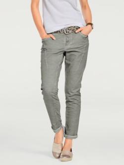 Pantalon en jersey coupe carotte, couleur bleu, taille 36, marque Rick Cardona - helline