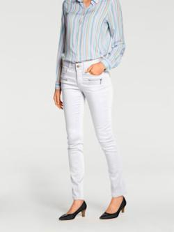 Jean skinny coupe skinny tendance, couleur blanc, taille 42, marque Rick Cardona - helline