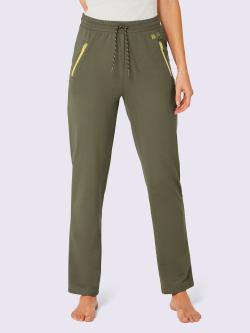 Pantalon matière sweat, couleur vert, taille 46/48, marque feel good - helline