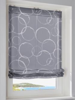 Joli store-bateau, couleur gris, taille 140x60 cm, marque helline home - helline