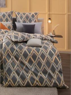 Linge de lit flanelle fine douce, couleur gris, taille 80x80/155x220 cm, marque wäschepur - helline