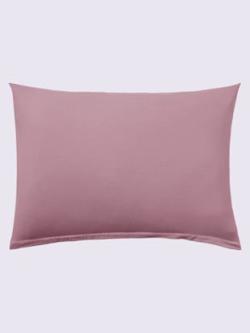 Housses de coussin jersey fin maco à repassage superflu, Jersey maco, couleur : rose clair uni, taille 15x40 cm, marque Estella, 100% coton - helline