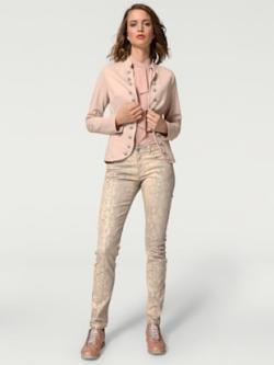 Blazer en jersey look tendance, couleur couleur poudre - HELLINE