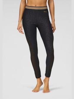Legging performance, imprimé léopard, coleur noir léopard - HELLINE