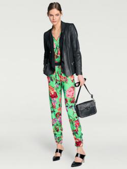 Veste en cuir modèle décontracté et élégant, couleur noir - HELLINE