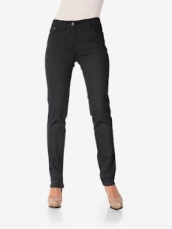Pantalon skinny coupe skinny, couleur noir, taille 50, marque Linea Tesini - helline