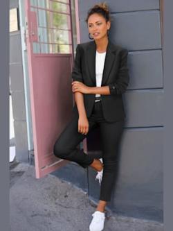 Blazer court blazer classique, couleur noir - HELLINE