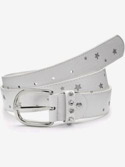 Ceinture hanches avec étoiles et effet brillant, coleur blanc-couleur argenté - HELLINE