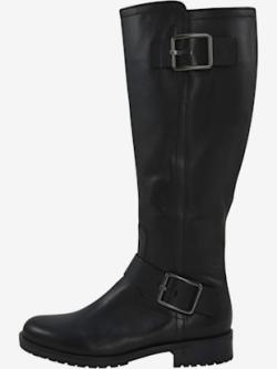 Bottes cuir nappa veau, coleur noir - HELLINE