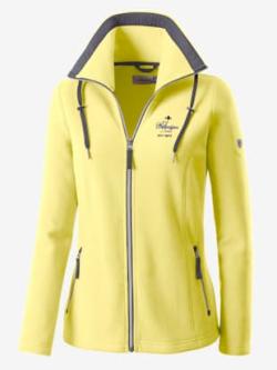 Veste polaire traitement contre les bouloches, couleur jaune, taille 42, marque Collection L - helline