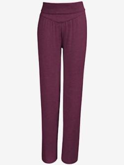 Pantalon bien-être jersey fin, coleur mûre - HELLINE