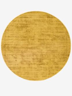 Tapis tissé main, couleur jaune moutarde - HELLINE