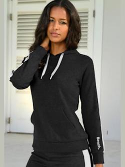 Sweatshirt à capuche t-shirt détente sportif à capuche, couleur noir, taille 38/40, marque Bench. Loungewear - helline