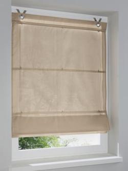Store-bateau tissu uni, couleur couleur ivoire, taille 210x80 cm, marque helline home - helline