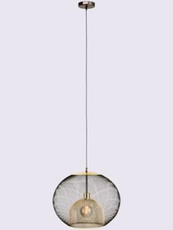 Luminaire suspendu superbe design, couleur noir-couleur doré - HELLINE
