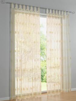 Store décoratif transparent, coleur crème - HELLINE