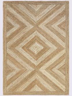 Tapis motif ethnique tendance, coleur couleur ivoire - HELLINE