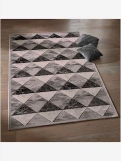 Tapis, couleur gris-blanc - HELLINE