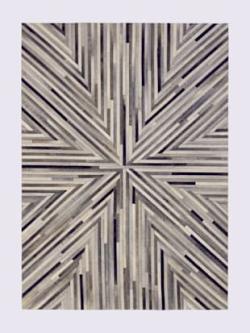 Tapis fait main, couleur beige-marron - HELLINE