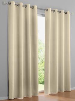 Rideau opacité, couleur couleur ivoire, taille 245x135 cm, marque helline home - helline