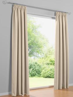 Rideau opacité, couleur couleur ivoire, taille 245x135 cm, marque helline home - helline