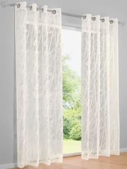 Store décoratif 4 longueurs disponibles, couleur blanc, taille 175x140 cm, marque helline home - helline