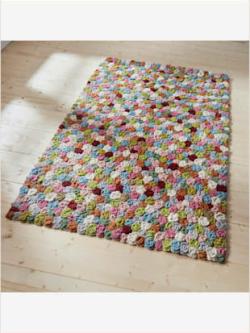 Tapis entièrement fait main, couleur écru-multicolore - HELLINE