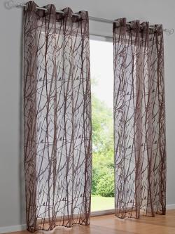 Store décoratif 4 longueurs disponibles, couleur marron, taille 245x140 cm, marque helline home - helline