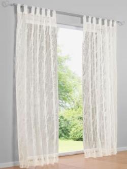 Rideaux 4 longueurs disponibles, Passants, couleur : blanc uni, taille 175x140 cm, marque helline home, 75% viscose;25% polyester - helline