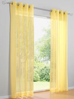 Store décoratif store sobre, couleur jaune, taille 175x140 cm, marque helline home - helline