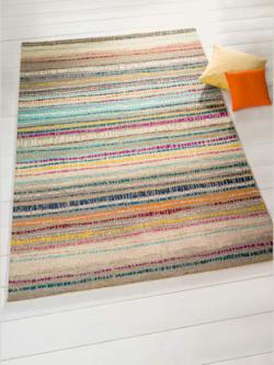 Tapis polypropylène facile à entretenir, couleur écru-multicolore - HELLINE