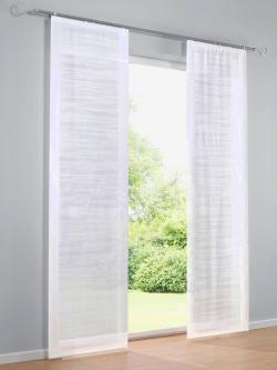 Panneau-rideaux scherli de qualité, couleur blanc, taille 175x60 cm, marque helline home - helline